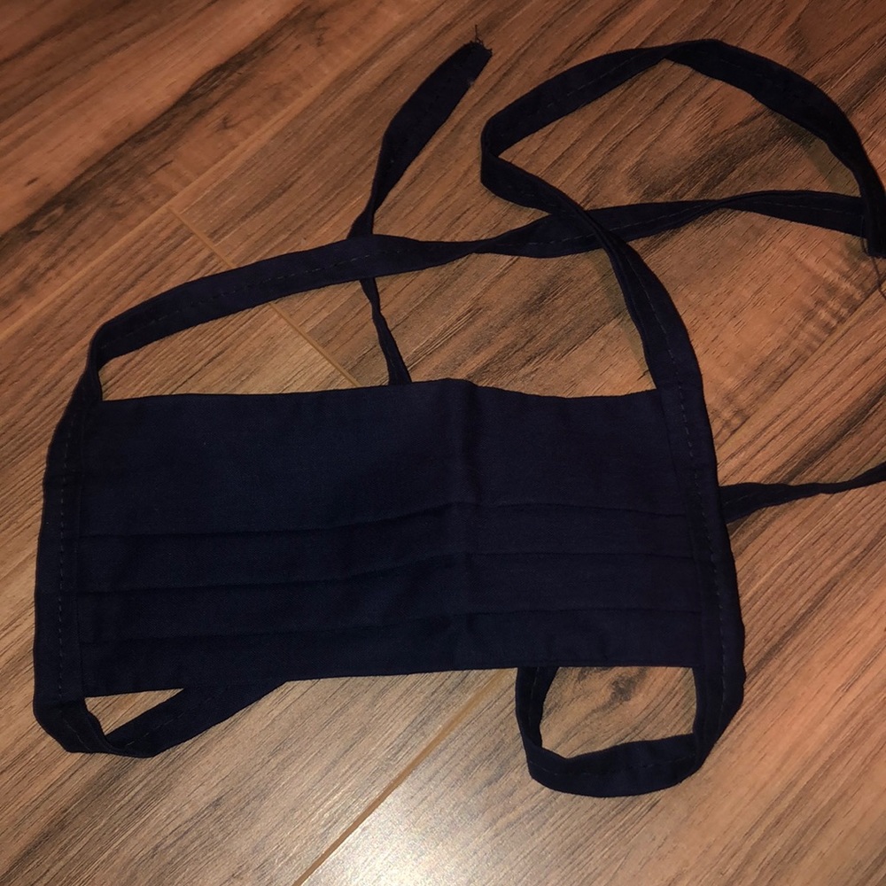 Navy blue disinfected home made mask